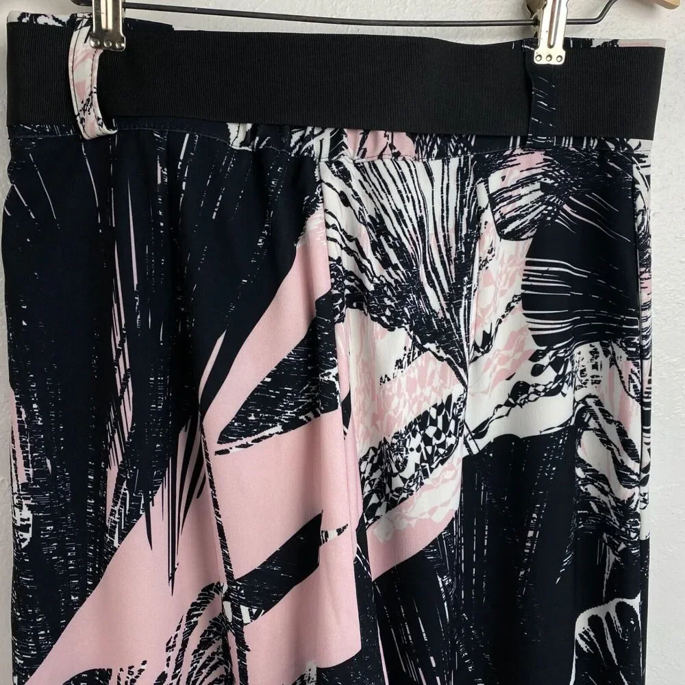 Igor Dobranic NWT Womans Resort Pants Palazzo Large Tall Croatia Travel Art Wear